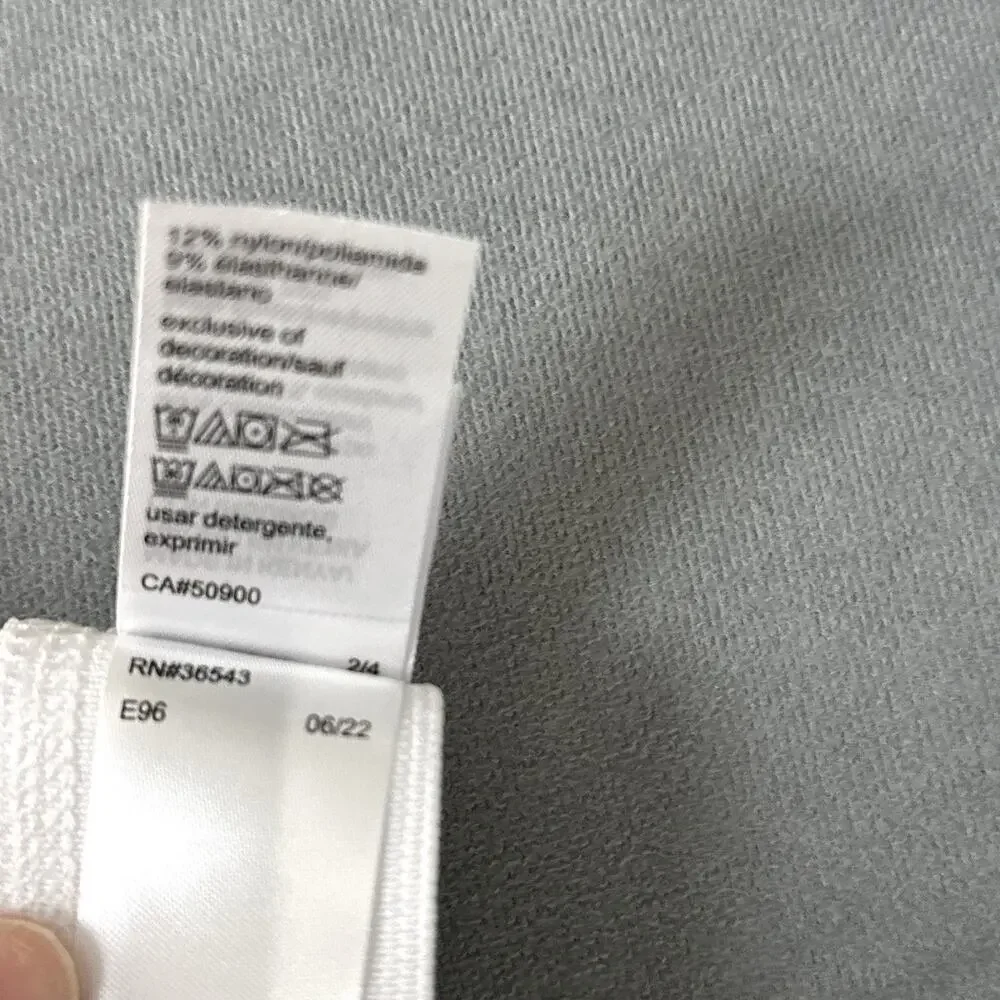 Calvin Klein Jock Strap Men's Size 2XL XXL Cotton Blend Logo Waistband White